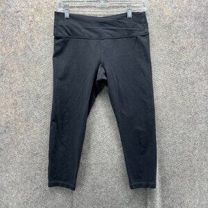 Lululemon Leggings Women 8 Black Wunder Under Crop Mid Rise Luon